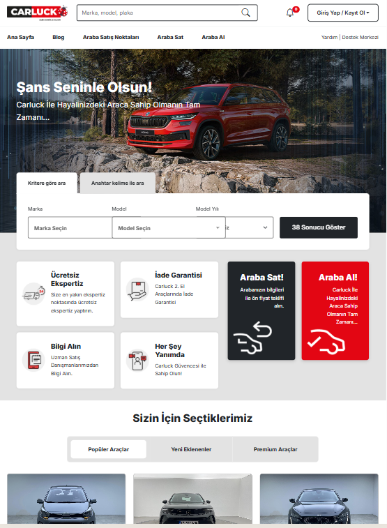 Carluck — kurumsal web sitesi